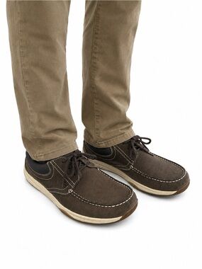 Size 11 Clarks Men’s Moc Toe Oxford Casual Comfort Lace Up Brown Shoes